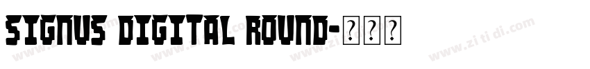 Signus Digital Round字体转换